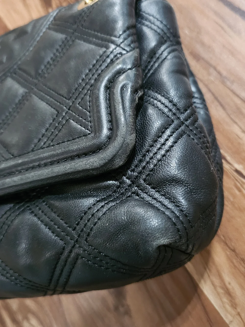 Tory Burch Black Quilted Leather Chain-Handle Shoulder Bag